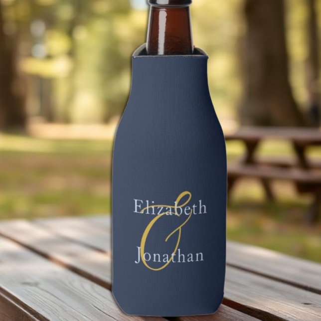 Rafraichisseur De Bouteilles Mariage Bleu Opulent (Créateur téléchargé)