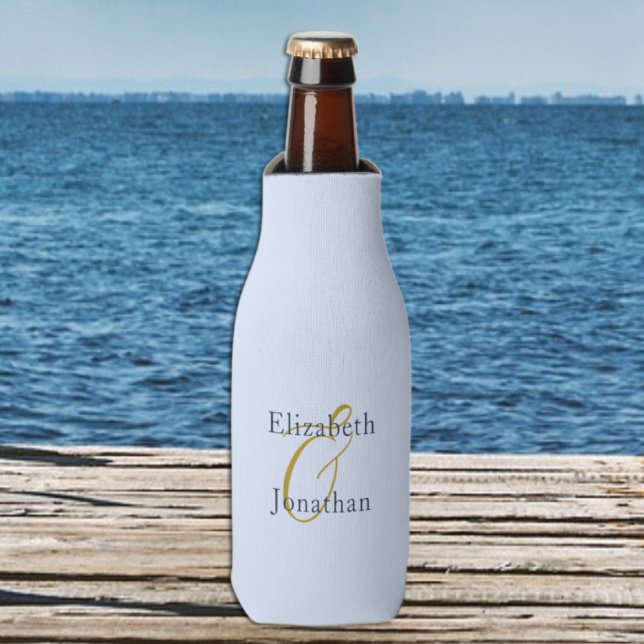 Rafraichisseur De Bouteilles Mariage bleu opulent (Créateur téléchargé)