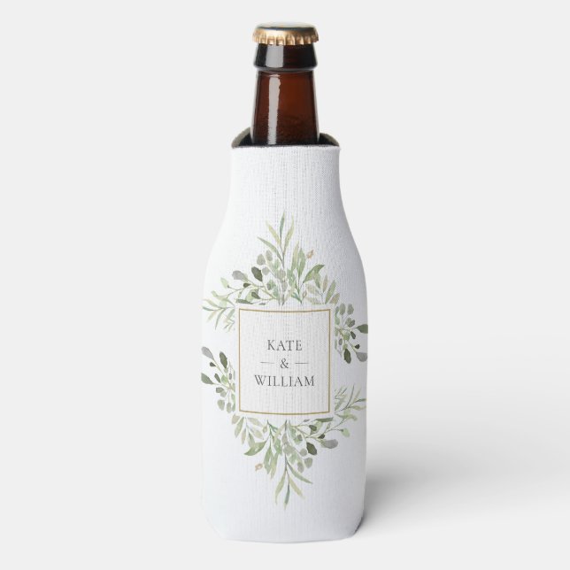 Rafraichisseur De Bouteilles Mariage de verdure botanique (Bottle Devant)