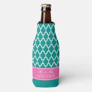 Rafraichisseur De Bouteilles Mariage Dk sarcelle blanc marocain #4 rose chaud N