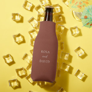 Rafraichisseur De Bouteilles Mariage Moderne Éditorial Cuivre Rustique