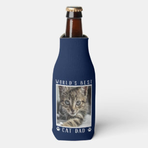 Rafraichisseur De Bouteilles Meilleur Papa Chat du Monde Empreintes de Patte Ph