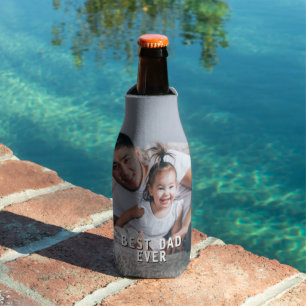 Rafraichisseur De Bouteilles Meilleure bière photo personnalisée pour papa