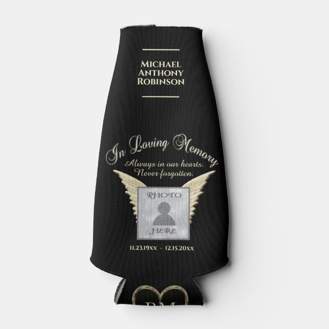 Rafraichisseur De Bouteilles Mémorial photo en mémoire d'amour (Devant)