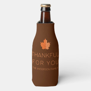 Rafraichisseur De Bouteilles Merci Pour Vous Thanksgiving minimaliste moderne