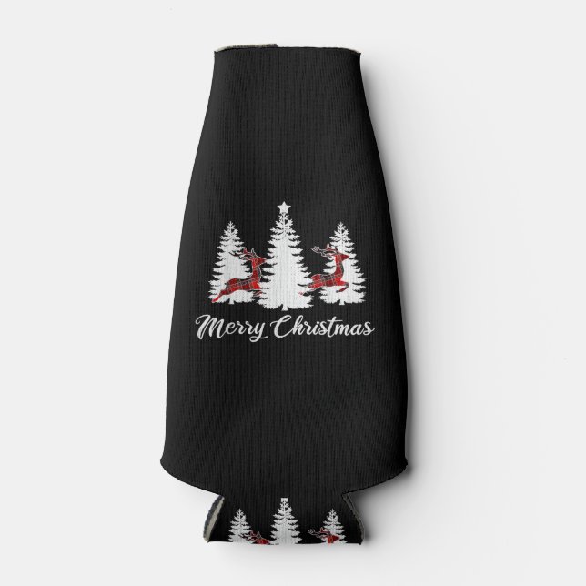 Rafraichisseur De Bouteilles Merry Christmas Shirt for Women Buffalo Plaid Rein (Devant)