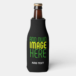 RAFRAICHISSEUR DE BOUTEILLES MODÈLE DE TEXTE D'IMAGE NOIRE SIMPLE ET MODERNE