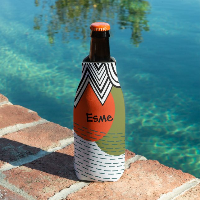 Rafraichisseur De Bouteilles Moderne Abstraite du milieu du siècle (Piscine in situ)