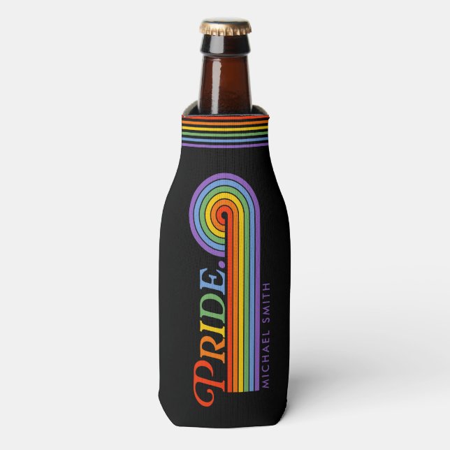 Rafraichisseur De Bouteilles Mois de fierté Rainbow LGBTQ Amour (Bottle Devant)