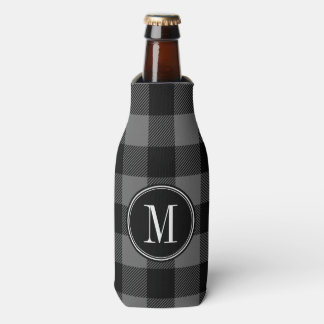 Rafraichisseur De Bouteilles Monogramme à carreaux buffle noir et gris