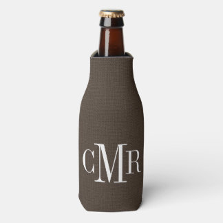 Rafraichisseur De Bouteilles Monogramme Brown rustique