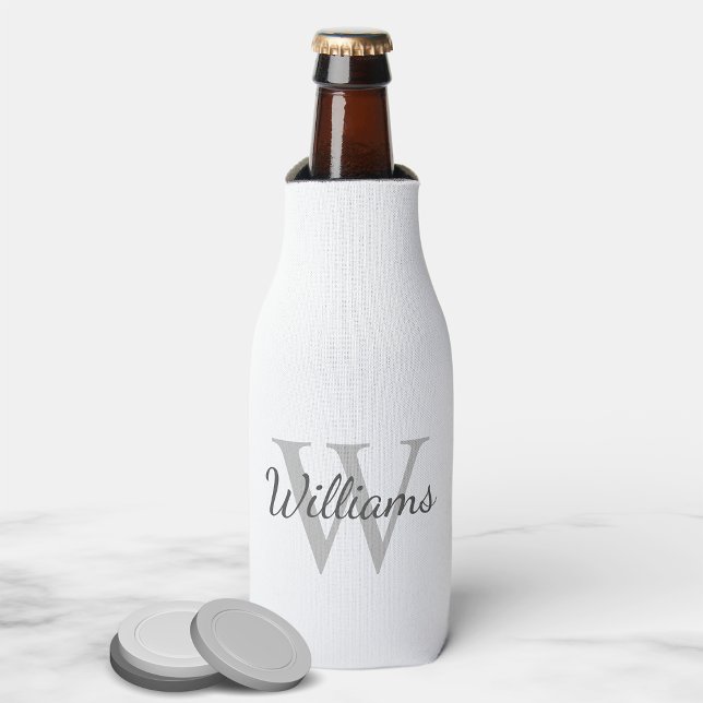 Rafraichisseur De Bouteilles Monogramme et nom personnalisés (Créateur téléchargé)