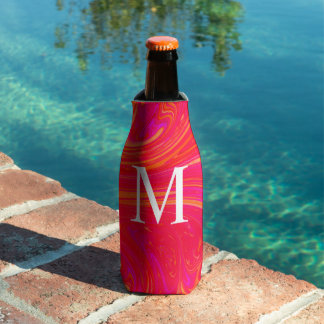Rafraichisseur De Bouteilles Monogramme initiale coloré moderne