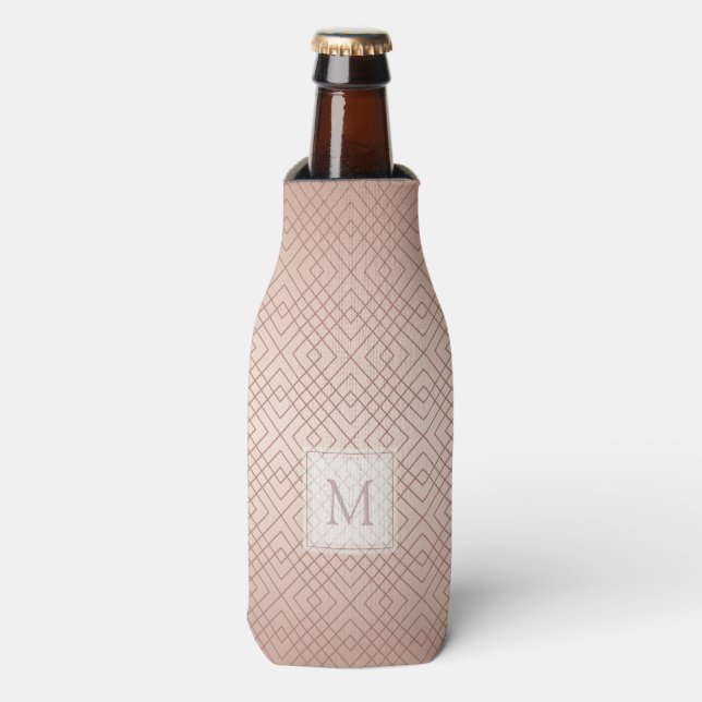 Rafraichisseur De Bouteilles Monogramme motif or Rose de luxe (Bottle Devant)