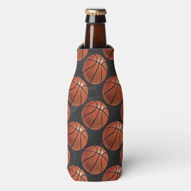 Rafraichisseur De Bouteilles Motif de basket-ball peint (Bottle Devant)