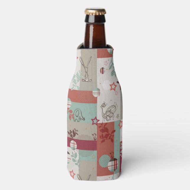 Rafraichisseur De Bouteilles Motif de courtepointe bébé 2 (Bottle Devant)