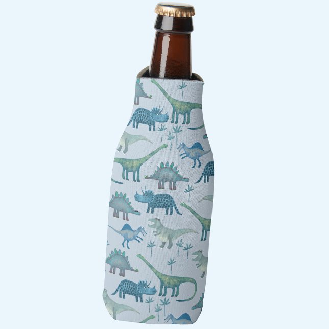 Rafraichisseur De Bouteilles Motif de dinosaure amusant (Fun dinosaur pattern can or bottle coolers)