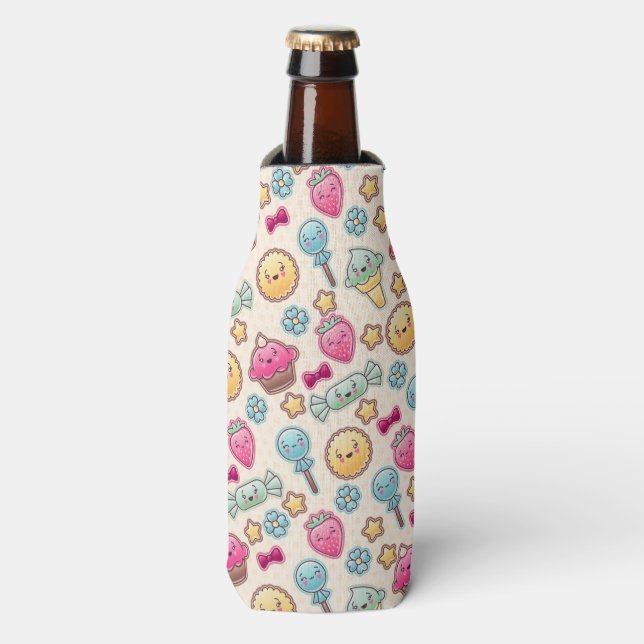 Rafraichisseur De Bouteilles Motif enfant Kawaii avec des gribouillis mignons (Bottle Devant)