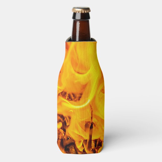 Rafraichisseur De Bouteilles Motif Feu Et Flames (Bottle Devant)
