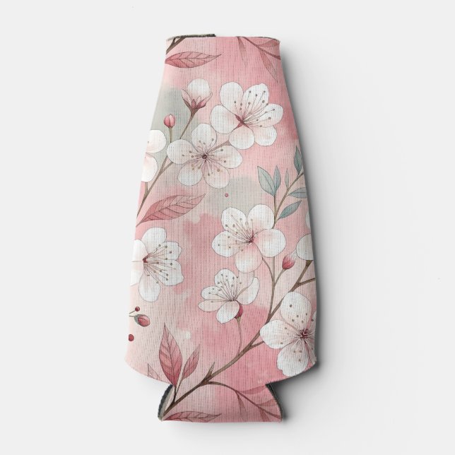 Rafraichisseur De Bouteilles Motif Fleur de Sakura Rose  (Devant)