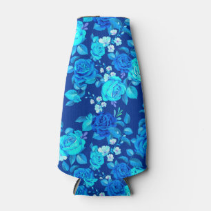 Rafraichisseur De Bouteilles Motif Fleurs Rose Bleue Classique-87600