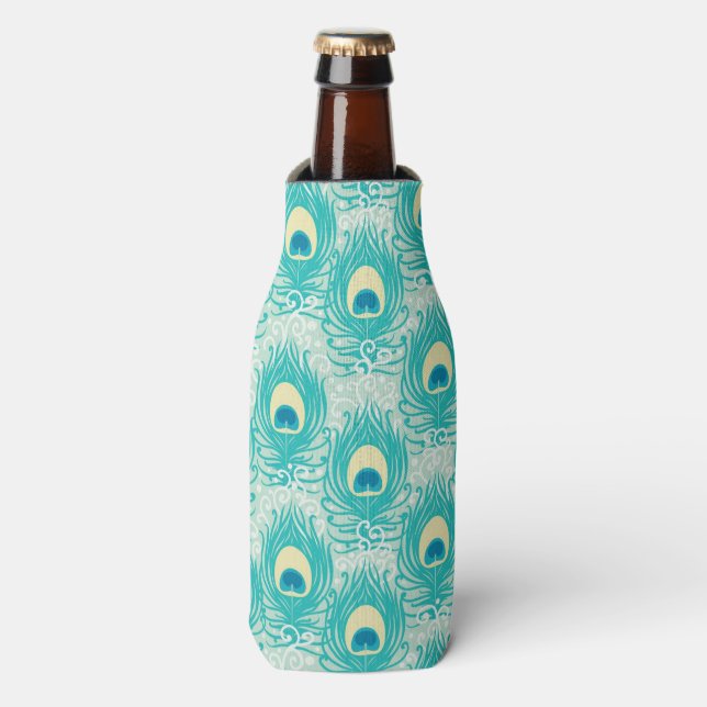 Rafraichisseur De Bouteilles Motif Peacock plumes (Bottle Devant)