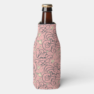 Rafraichisseur De Bouteilles Motif romantique avec des coeurs et des oiseaux
