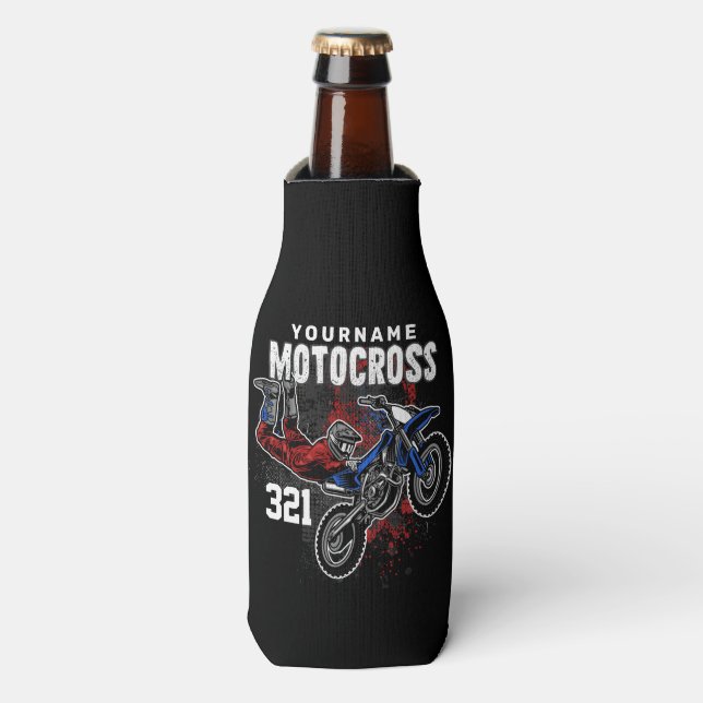 Rafraichisseur De Bouteilles Motocross Motocross Racing FMX Tricks personnalisé (Bottle Devant)