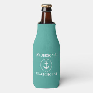 Rafraichisseur De Bouteilles Nautical Beach House Nom de famille Ancre