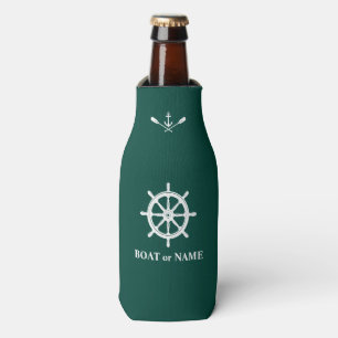 Rafraichisseur De Bouteilles Navire nautique Ancre d'aviron Nom du bateau Vert