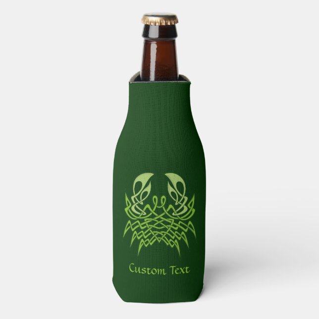Rafraichisseur De Bouteilles Nœud celtique Crabe Vert (Bottle Devant)