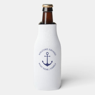 Rafraichisseur De Bouteilles Nom de bateau personnalisé Bienvenue à bord de l