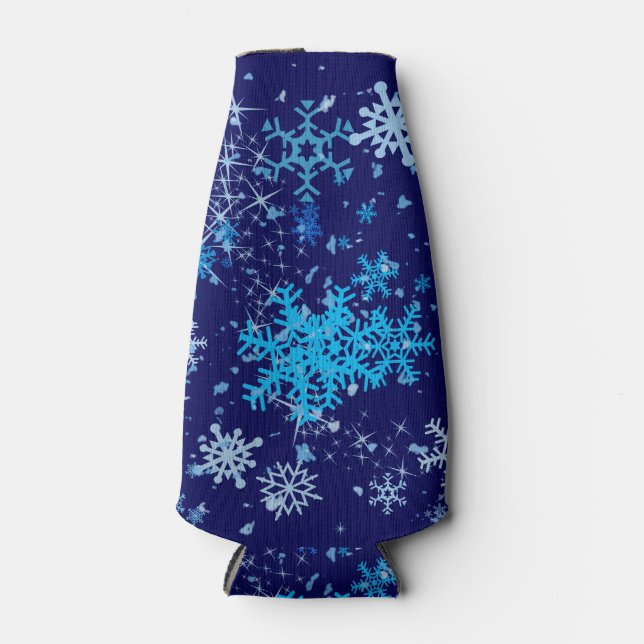 Rafraichisseur De Bouteilles Nuit de Noël neige (Devant)