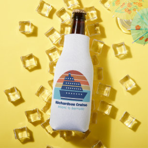 Rafraichisseur De Bouteilles Ocean Cruise Ship Sunset Custom Blue Marketing