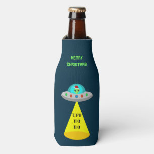 Rafraichisseur De Bouteilles OVNI de Noël Ho Ho Alien soucoupe volante Personna