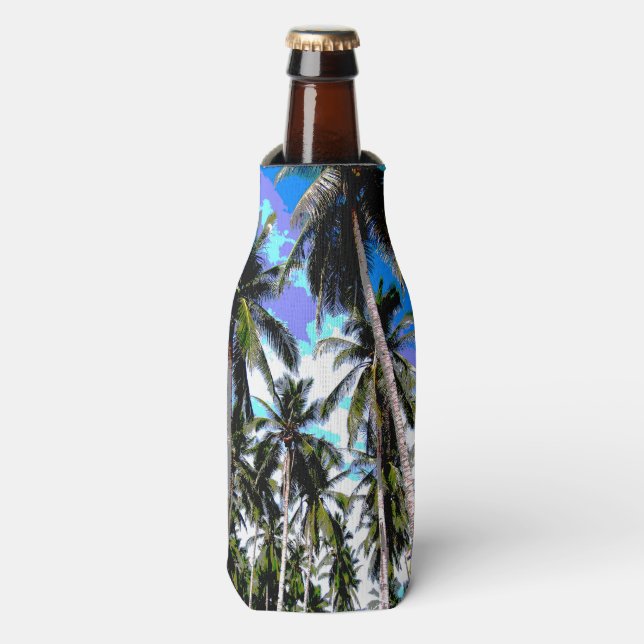 Rafraichisseur De Bouteilles Palm Trees Design Tropical (Bottle Devant)