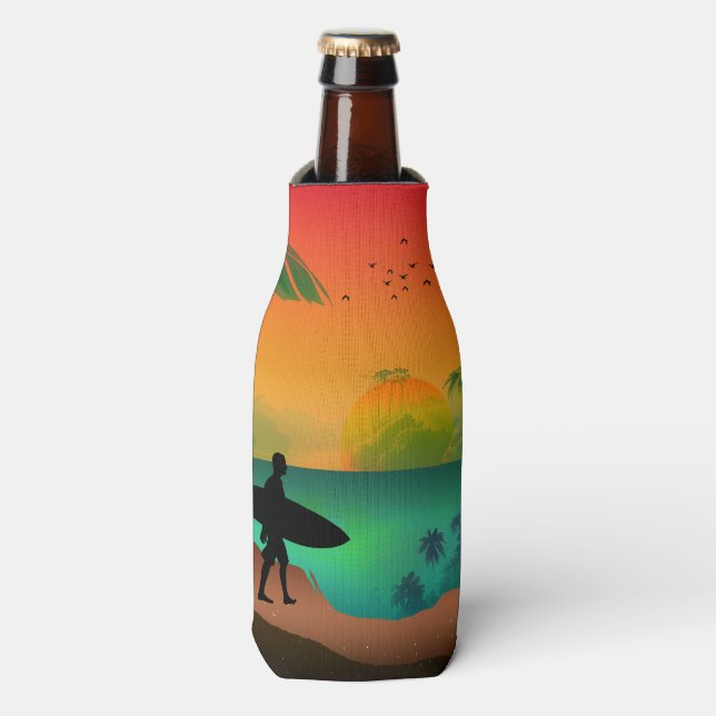 Rafraichisseur De Bouteilles Paradis océanique d'été (Bottle Devant)