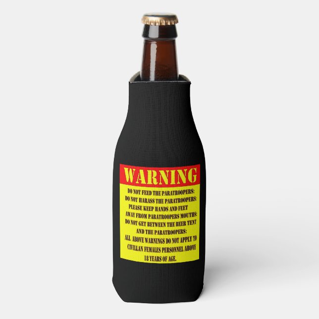 RAFRAICHISSEUR DE BOUTEILLES PARAPOPERS, NE PAS NOURRIR (Bottle Devant)