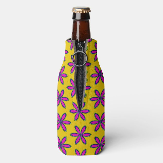 Rafraichisseur De Bouteilles Parterre de fleurs violettes (Bouteille Dos)