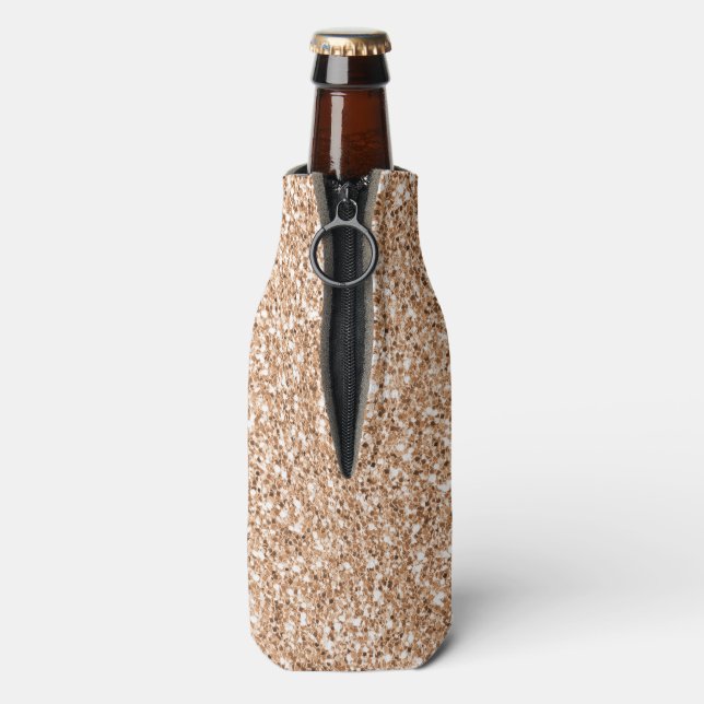 Rafraichisseur De Bouteilles Parties scintillant de broche Rose Gold Blush Glit (Bouteille Dos)