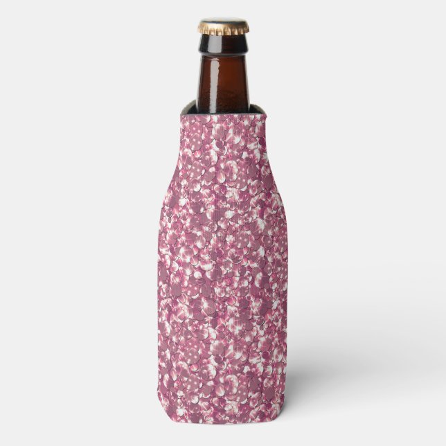 Rafraichisseur De Bouteilles Parties scintillant de confetti rose brillant (Bottle Devant)