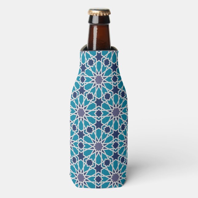Rafraichisseur De Bouteilles Pattern In Blue and Grey (Bottle Devant)