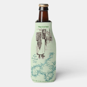 Rafraichisseur De Bouteilles "Pêcheuse Vintage de Cornouailles"