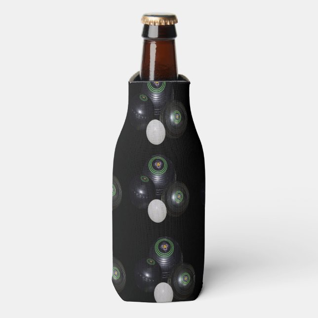 Rafraichisseur De Bouteilles Pelouse Noire Et Kitty, (Bottle Devant)