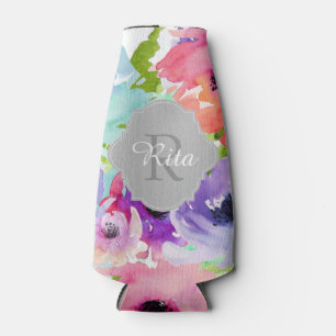 Rafraichisseur De Bouteilles PixDezines Aquarelle Florale/do-it-yourself arrièr