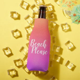 Rafraichisseur De Bouteilles Plage personnalisée S'il vous plaît Orange Hot ros