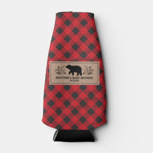 Rafraichisseur De Bouteilles Plaid de bisons de bûcheron Kraft personnalisé