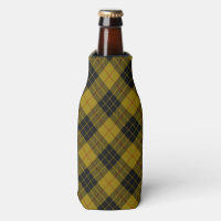Plaque noire jaune tartan MacLeod