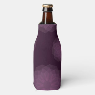 Rafraichisseur De Bouteilles Pourpre, cool, résumé floral simple moderne à la