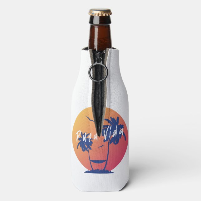 Rafraichisseur De Bouteilles Pura Vida Sunset Beach Costa Rica Souvenir (Bouteille Dos)